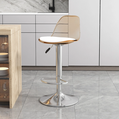 Ghế Bar mặt nệm  trong suốt  KLARUP có nệm nhập khẩu