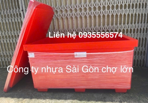 Thùng đá Thái Lan 1300 lít nhập khẩu mũi neo dạng nằm