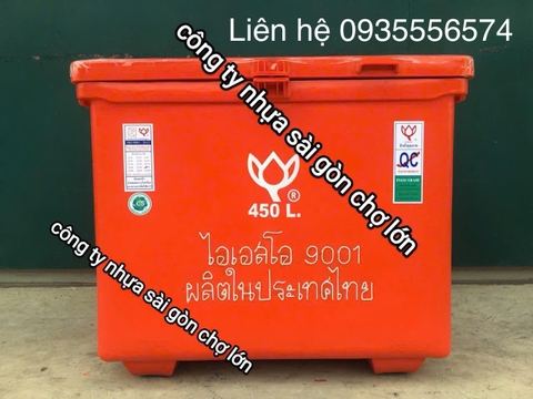 Thùng đá thái Lan 450 lít nhập khẩu hoa sen m