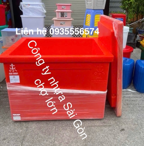 Thùng đá Thái Lan 450 lít mũi neo không chân nắp rời