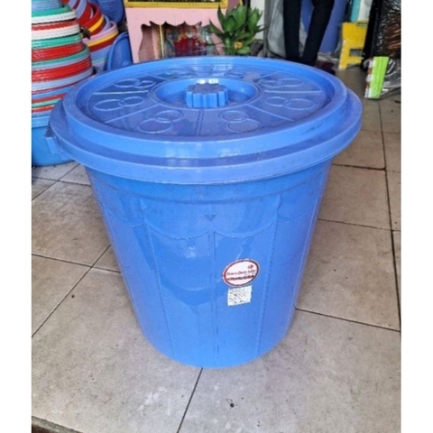 Thùng nhựa tròn 60 lít màu trắng Đại Đồng Tiến và vĩ hưng