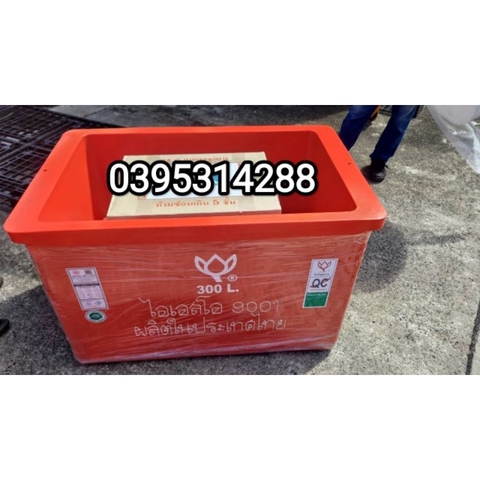 Thùng đá Thái Lan 300 lít không chân ( không có vòi xã nước)
