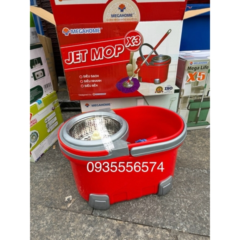 Thùng lau nhà JET MOP X3 Megahome cao cấp