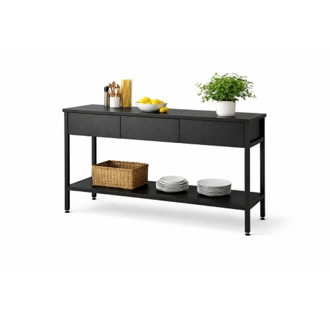 Bàn để đồ bếp MDF khung sắt thiết kế hiện đại.