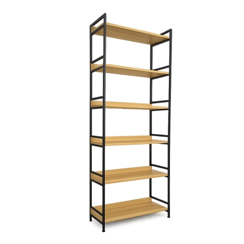 Giá kệ để đồ bếp khung sắt MDF thiết kế gọn gàng hiện đại