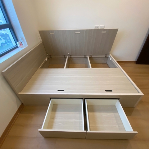 Giường hộp MDF có khoang chứa đồ