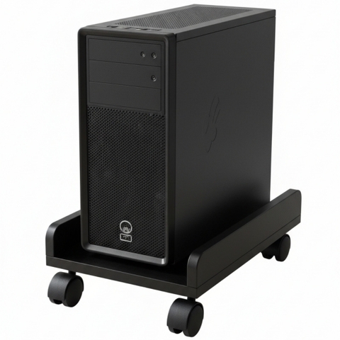 kệ để case máy tính có bánh xe gỗ mdf