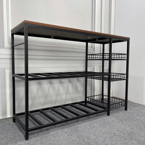 Kệ để đồ bếp khung sắt sơn tĩnh điện chắc chắn nhiều tầng