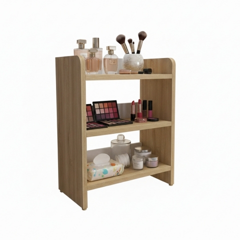 kệ để đồ trang điểm mini gỗ mdf 3 tầng kn home decor