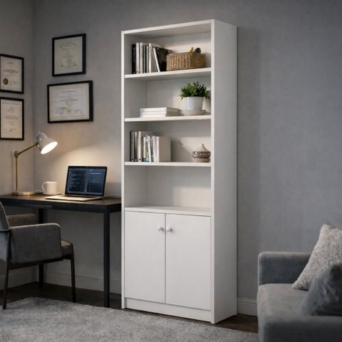 Kệ sách MDF 60x24x180cm tiết kiệm không gian