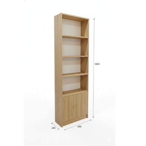 Kệ sách đứng MDF thiết kế gọn gàng hiện đại