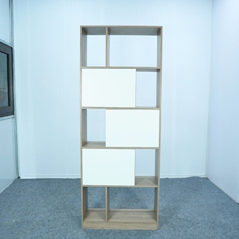 Kệ sách MDF phủ Melamine thiết kế hiện đại, nhiều tầng chứa, thương hiệu KN Home Decor.