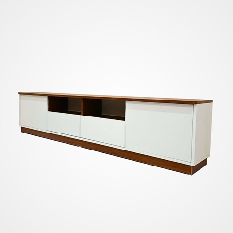 Kệ tivi gỗ MDF phủ Melamine hiện đại, thiết kế đơn giản, có nhiều kích thước và màu sắc tùy chọn, thương hiệu KN Home Decor.