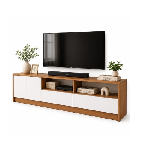 Kệ Tivi MDF Melamine 170x30x45cm Kệ Tivi Phòng Khách Hiện Đại KN Home Decor