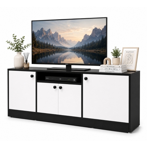 Kệ TV Đa Năng 4 Cánh MDF Melamine 165x34x65cm – KN KTV1653465