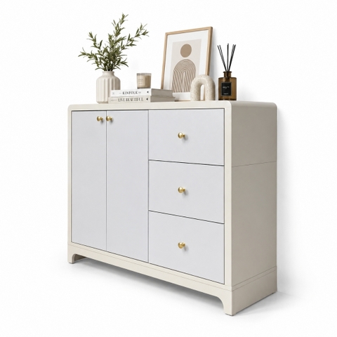 Tủ buffet đa năng 2 cánh 3 ngăn kéo 120x40x90cm