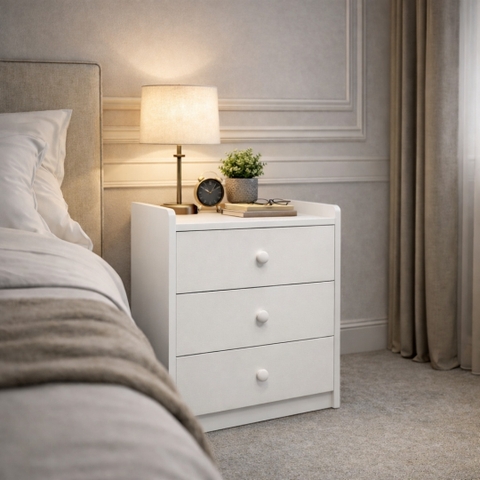 Tủ đầu giường 3 ngăn KN Home Decor thiết kế tối giản hiện đại