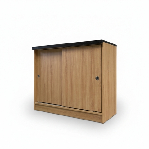 Tủ bếp MDF phủ Melamine đa ngăn, thiết kế gọn gàng, thương hiệu KN Home Decor.