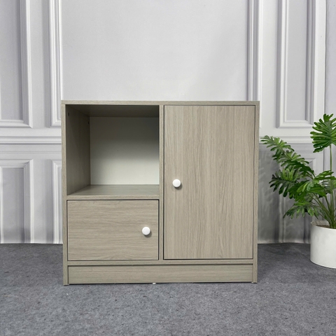 Tủ kệ để đồ gỗ MDF phủ melamine  phong cách hiện đại – KN Home Décor