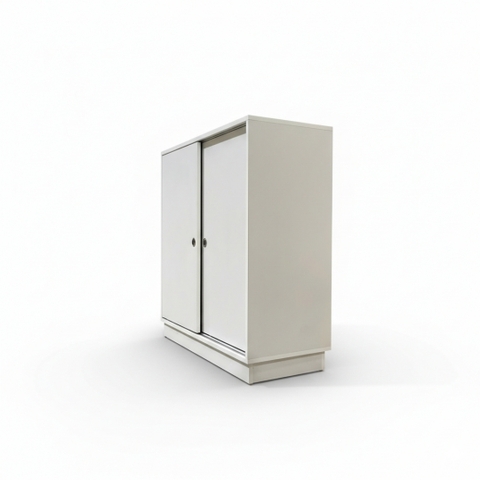 Tủ giày cánh mở lùa 1000x400x1000mm màu trắng hiện đại