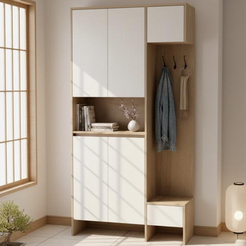 Tủ giày gỗ công nghiệp cao cấp