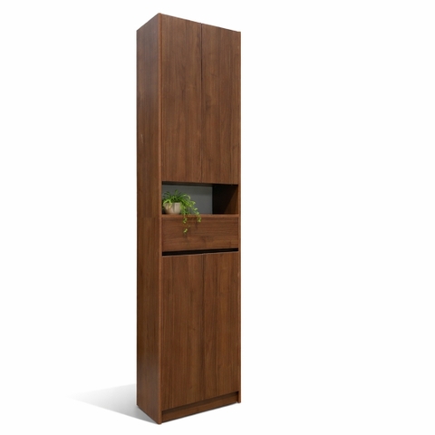 Tủ Giày Kịch Trần MDF Melamine 68x34x240cm Thiết Kế Đa Năng Cánh Đóng KN Home Decor