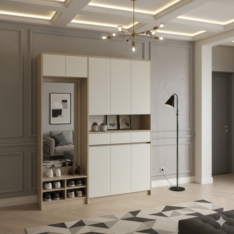 Tủ giày phủ Melamine chống trầy