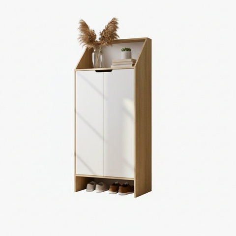 Tủ giày gỗ MDF phủ Melamine  hiện đại, thiết kế đa năng, nhiều kích thước, thương hiệu KN Home Decor.