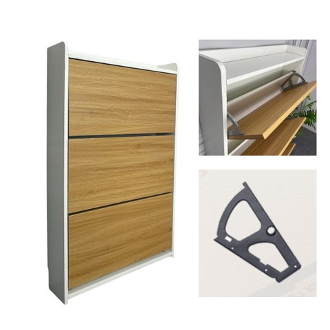 Tủ giày MDF phủ Melamine tích hợp phụ kiện thông minh, ngăn chứa linh hoạt, thiết kế hiện đại KN Home Decor.