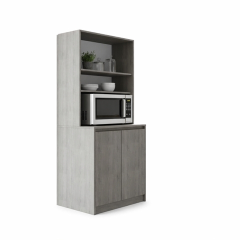 Tủ kệ để đồ bếp MDF Melamine thiết kế hiện đại