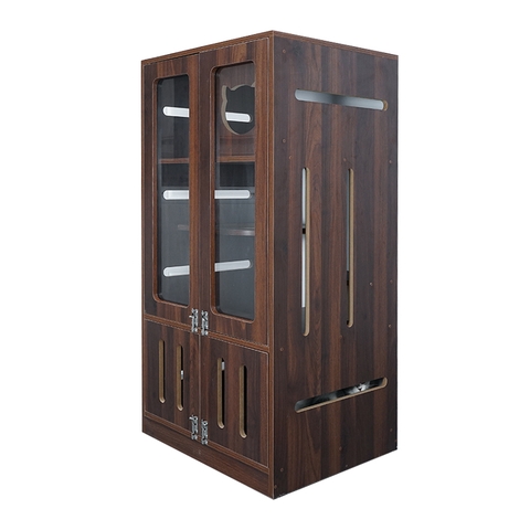 Tủ nuôi mèo 3 tầng gỗ MDF phủ Melamine cánh mica TM05 KN Home Decor