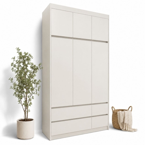 Tủ quần áo 100x55x250cm MDF phủ Melamine