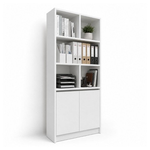 Tủ Tài Liệu Đa Năng 2 Cánh MDF Melamine 75x25x180cm – KN TTL7525180