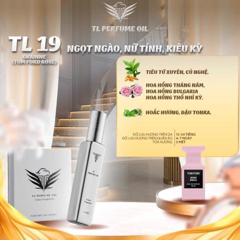 [Hương Nữ] Tinh Dầu Nước Hoa TL [TL19 - Tomford Rose]