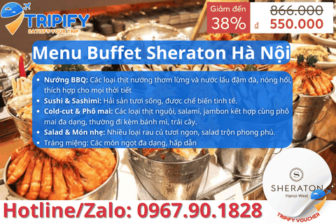 Menu Buffet Sheraton Hà Nội