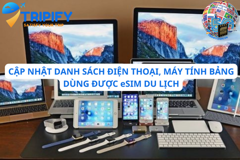 Cập Nhật Danh Sách Điện Thoại, Máy Tính Bảng, Laptop Dùng Được eSIM Du Lịch 2025
