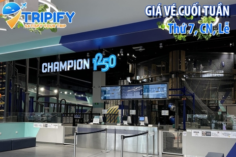 Vé Vào Cổng Khu Vui Chơi Champion 1250 Lotte Mall Tây Hồ [Thứ 7, CN, Lễ]