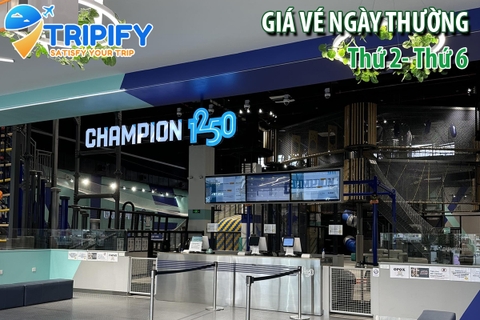 Vé Vào Cổng Khu Vui Chơi Champion 1250 Lotte Mall Tây Hồ [Thứ 2 -Thứ 6]