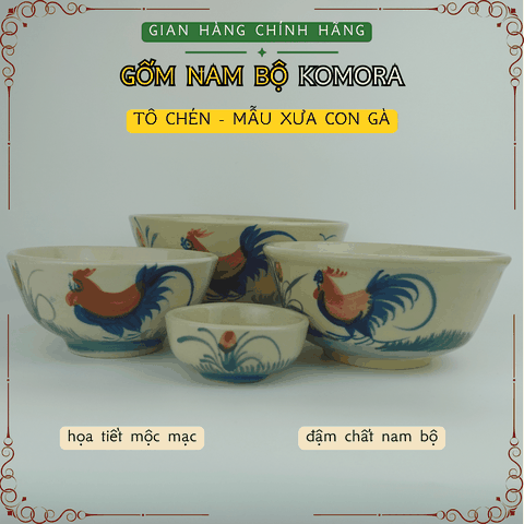 Gốm Nam Bộ - Mẫu Xưa Con Gà