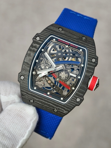 Richard Miller 15RICHARD MILLE RM67-02 Black Carbon Blue Strap