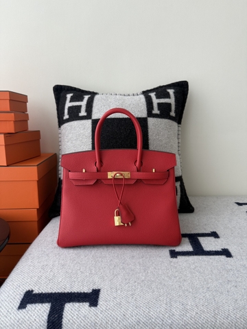 Birkin 30cm Platinum Togo Leather Bag with Gold Hardware
