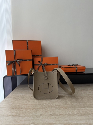 Mini Evelyne 8Q Beige Marfa Original Leather Bag