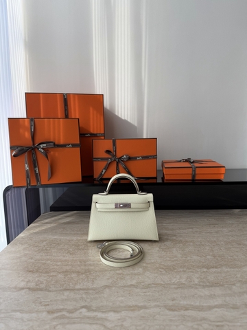 Mini Kelly II Epsom Leather Original - Jaune Milton Color