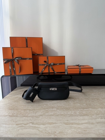 Kelly Moove Original Leather Swift Leather Bag Noir