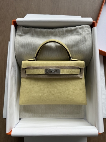 Kelly Mini - Jaune Poussin - Epsom - PHW