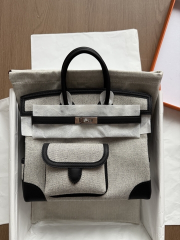 Birkin Cargo - Panda - Swift/ Toile - PHW