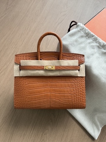 Birkin 20 - Gold - Matted Alligator - GHW