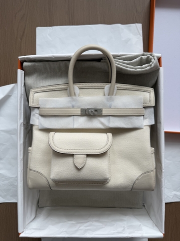 Birkin Cargo - Nata - Swift/ Toile - PHW