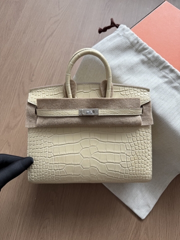 Birkin 20 - Vanilla - Matted Alligatỏ - PHW