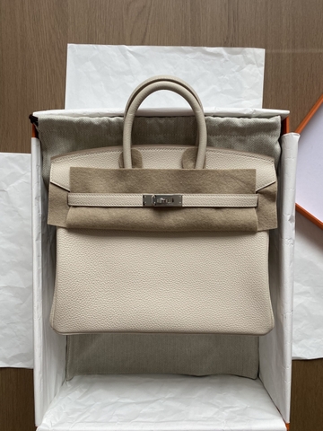 Birkin 25 - Craie - Togo - PHW